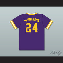 Load image into Gallery viewer, Ricky Henderson 24 Oakland Technical High School Bulldogs Purple Baseball Jersey 2