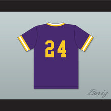 Load image into Gallery viewer, Ricky Henderson 24 Oakland Technical High School Bulldogs Purple Baseball Jersey 1