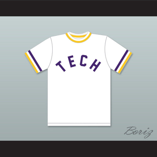 Ricky Henderson 24 Oakland Technical High School Bulldogs White Baseball Jersey 2
