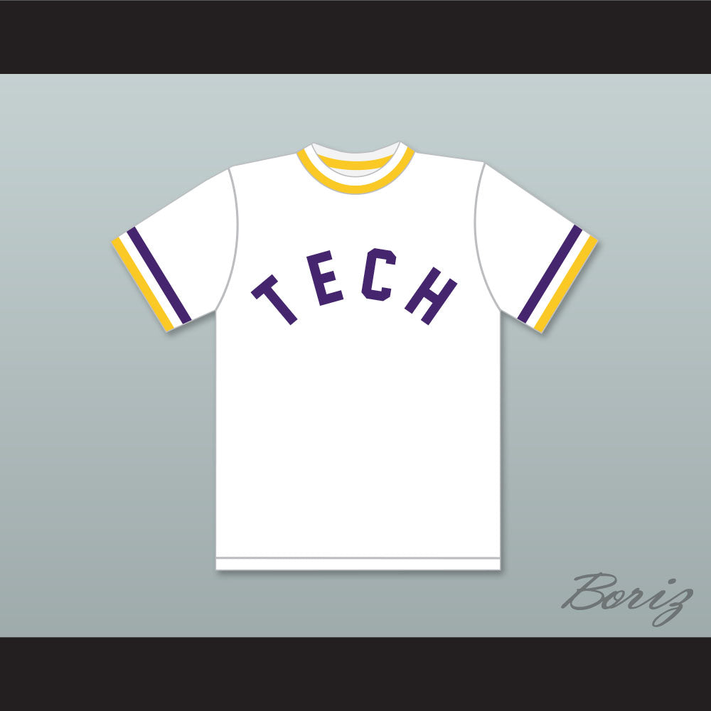 Ricky Henderson 24 Oakland Technical High School Bulldogs White Baseball Jersey 1