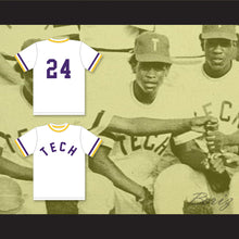 Load image into Gallery viewer, Ricky Henderson 24 Oakland Technical High School Bulldogs White Baseball Jersey 1