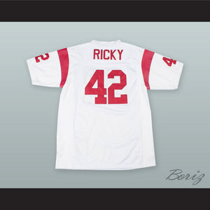 Ricky Baker 42 White Alternate Football Jersey Boyz n the Hood
