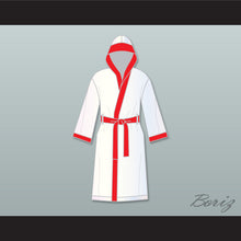 Load image into Gallery viewer, Riddick &#39;Big Daddy&#39; Bowe White Satin Full Boxing Robe with Hood