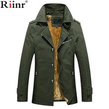 Load image into Gallery viewer, Riinr 2018 New Arrival Jacket Winter Wool Coat Slim Fit Jackets Fashion Fleece Outerwear Warm Casual Jacket Overcoat Men Jackets