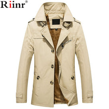 Load image into Gallery viewer, Riinr 2018 New Arrival Jacket Winter Wool Coat Slim Fit Jackets Fashion Fleece Outerwear Warm Casual Jacket Overcoat Men Jackets