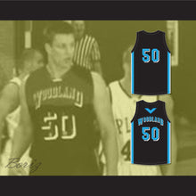Load image into Gallery viewer, Rob Gronkowski 50 Woodland Hills High School Wolverines Black Basketball Jersey 1