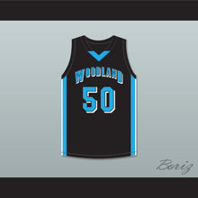 Load image into Gallery viewer, Rob Gronkowski 50 Woodland Hills High School Wolverines Black Basketball Jersey 2