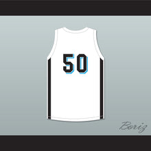 Load image into Gallery viewer, Rob Gronkowski 50 Woodland Hills High School Wolverines White Basketball Jersey 1