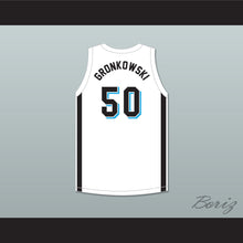 Load image into Gallery viewer, Rob Gronkowski 50 Woodland Hills High School Wolverines White Basketball Jersey 2