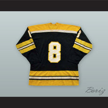 Load image into Gallery viewer, Robbie Ftorek 8 Cincinnati Stingers Black Hockey Jersey