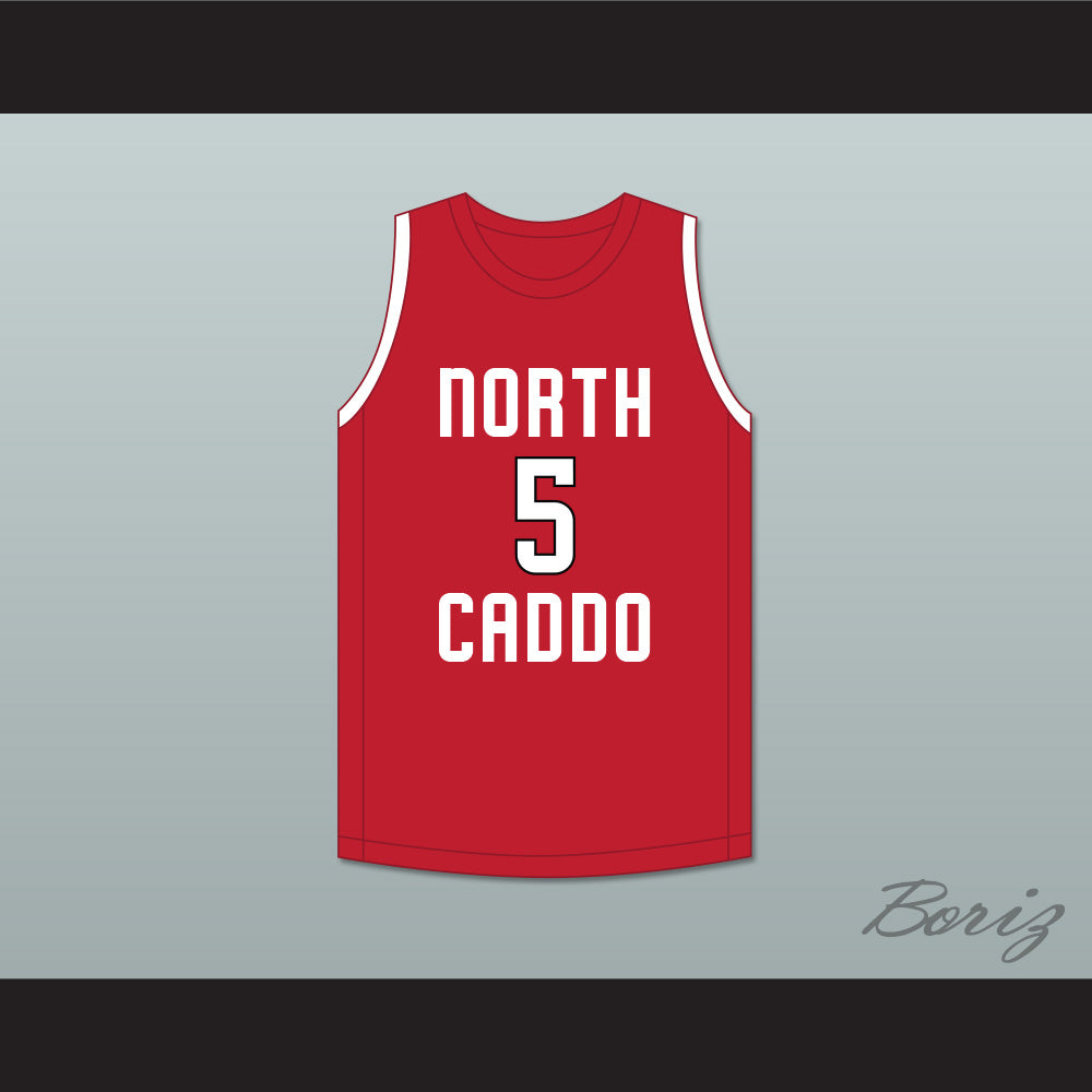 Robert Williams III 5 North Caddo High School Titans Red Basketball Jersey 1
