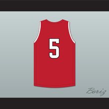 Load image into Gallery viewer, Robert Williams III 5 North Caddo High School Titans Red Basketball Jersey 1