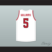 Load image into Gallery viewer, Robert Williams III 5 North Caddo High School Titans White Basketball Jersey 2