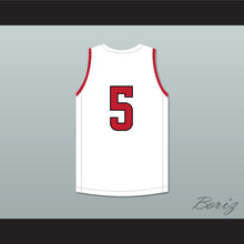 Load image into Gallery viewer, Robert Williams III 5 North Caddo High School Titans White Basketball Jersey 1