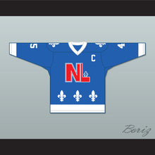 Load image into Gallery viewer, Robert Martin 45 Le National de Québec Blue Hockey Jersey- Lance et compte (He Shoots, He Scores)