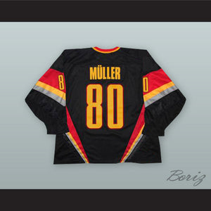 Robert Muller 80 Germany National Team Black Hockey Jersey