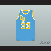 Load image into Gallery viewer, Roberta &quot;Swish&quot; James 33 Cadwallader University Light Blue Basketball Jersey Fast Break