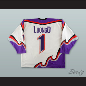 Roberto Luongo 1 Lowell Lock Monsters White Hockey Jersey