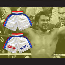 Load image into Gallery viewer, Roberto &#39;Hands of Stone&#39; Duran Red/White/Blue Boxing Shorts