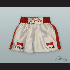 Roberto 'Hands of Stone' Duran Red/White Boxing Shorts