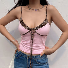 Load image into Gallery viewer, Rockmore Lace Camis Summer Tops For Women 2020 Strawberry Print Harajuku Korean Cute Low Cut Sexy Crop Tank Top Skinny Clubwear
