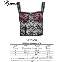Load image into Gallery viewer, Rockmore Lace Camis Summer Tops For Women 2020 Strawberry Print Harajuku Korean Cute Low Cut Sexy Crop Tank Top Skinny Clubwear