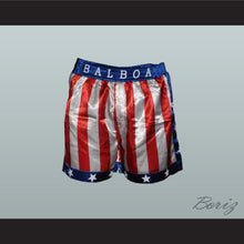Load image into Gallery viewer, Rocky Balboa American Flag Boxing Shorts