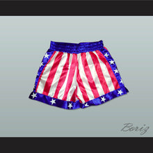 Load image into Gallery viewer, Sylvester Stallone Rocky Balboa American Flag Boxing Shorts