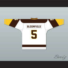 Load image into Gallery viewer, Rod Bloomfield 5 Binghamton Broome Dusters White Hockey Jersey 2