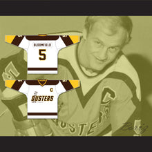 Load image into Gallery viewer, Rod Bloomfield 5 Binghamton Broome Dusters White Hockey Jersey 2