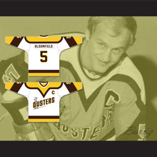 Load image into Gallery viewer, Rod Bloomfield 5 Binghamton Broome Dusters White Hockey Jersey
