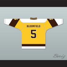 Load image into Gallery viewer, Rod Bloomfield 5 Binghamton Broome Dusters Yellow Hockey Jersey 2