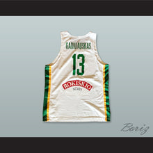 Load image into Gallery viewer, Rokas Gadiliauskas 13 Lietuva Lithuania White Basketball Jersey