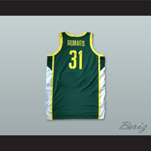 Load image into Gallery viewer, Rokas Giedraitis 31 Lietuva Lithuania Green Basketball Jersey