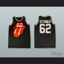 Load image into Gallery viewer, Rolling Stones 62 Black Basketball Jersey