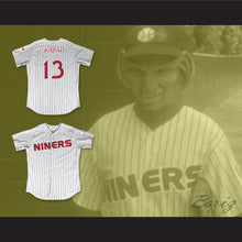Load image into Gallery viewer, Rom 13 Deep Space Niners White Pinstriped Baseball Jersey