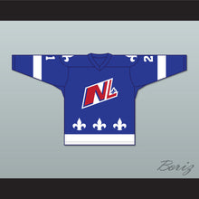 Load image into Gallery viewer, Roma Gauthier 21 Le National de Quebec Blue Hockey Jersey- Lance et compte (He Shoots, He Scores)