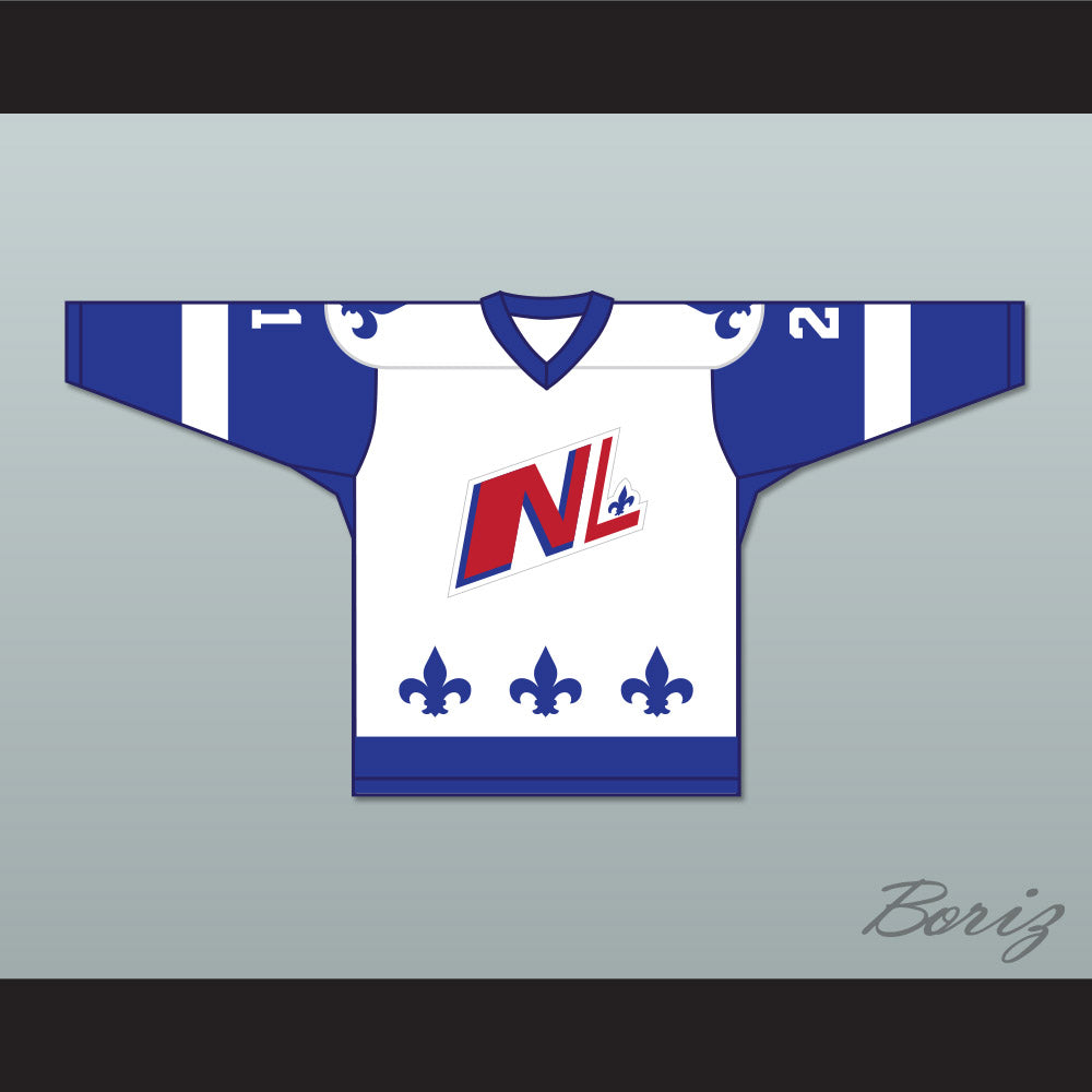 Roma Gauthier 21 Le National de Quebec White Hockey Jersey- Lance et compte (He Shoots, He Scores)