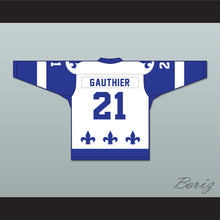 Load image into Gallery viewer, Roma Gauthier 21 Le National de Quebec White Hockey Jersey- Lance et compte (He Shoots, He Scores)