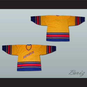 Romania National Team Yellow Hockey Jersey