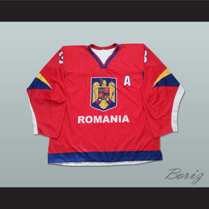 Szabolcs Papp 3 Romania Hockey Jersey