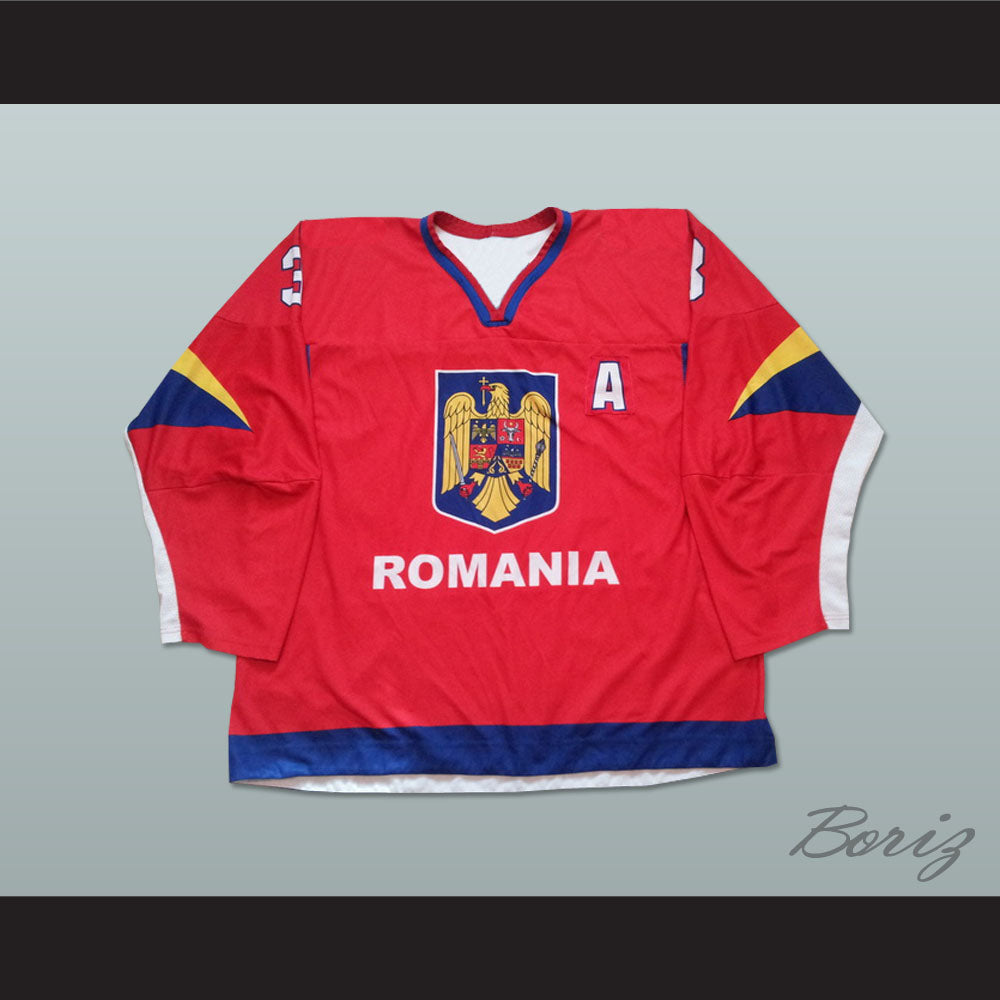 Szabolcs Papp 3 Romania Hockey Jersey