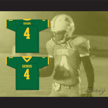 Load image into Gallery viewer, Romeo Doubs 4 Jefferson High School Democrats Green Football Jersey 2