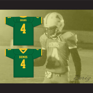 Romeo Doubs 4 Jefferson High School Democrats Green Football Jersey 2