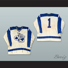 Load image into Gallery viewer, Ron Low 1 Tulsa Oilers White Hockey Jersey
