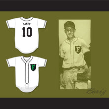 Load image into Gallery viewer, Ron Santo 10 Franklin High School Quakers White Baseball Jersey 2