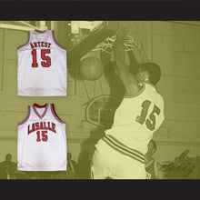 Load image into Gallery viewer, Ron Artest 15 LaSalle Academy White Basketball Jersey