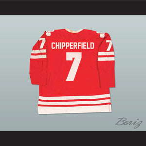 Ron Chipperfield 7 WHA Calgary Cowboys Hockey Jersey