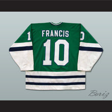 Load image into Gallery viewer, Ron Francis 10 Whalers Green Hockey Jersey