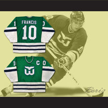 Load image into Gallery viewer, Ron Francis 10 Whalers Green Hockey Jersey